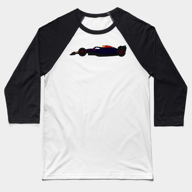 Blue and Red 2024 Livery Baseball T-Shirt by CalliesArt